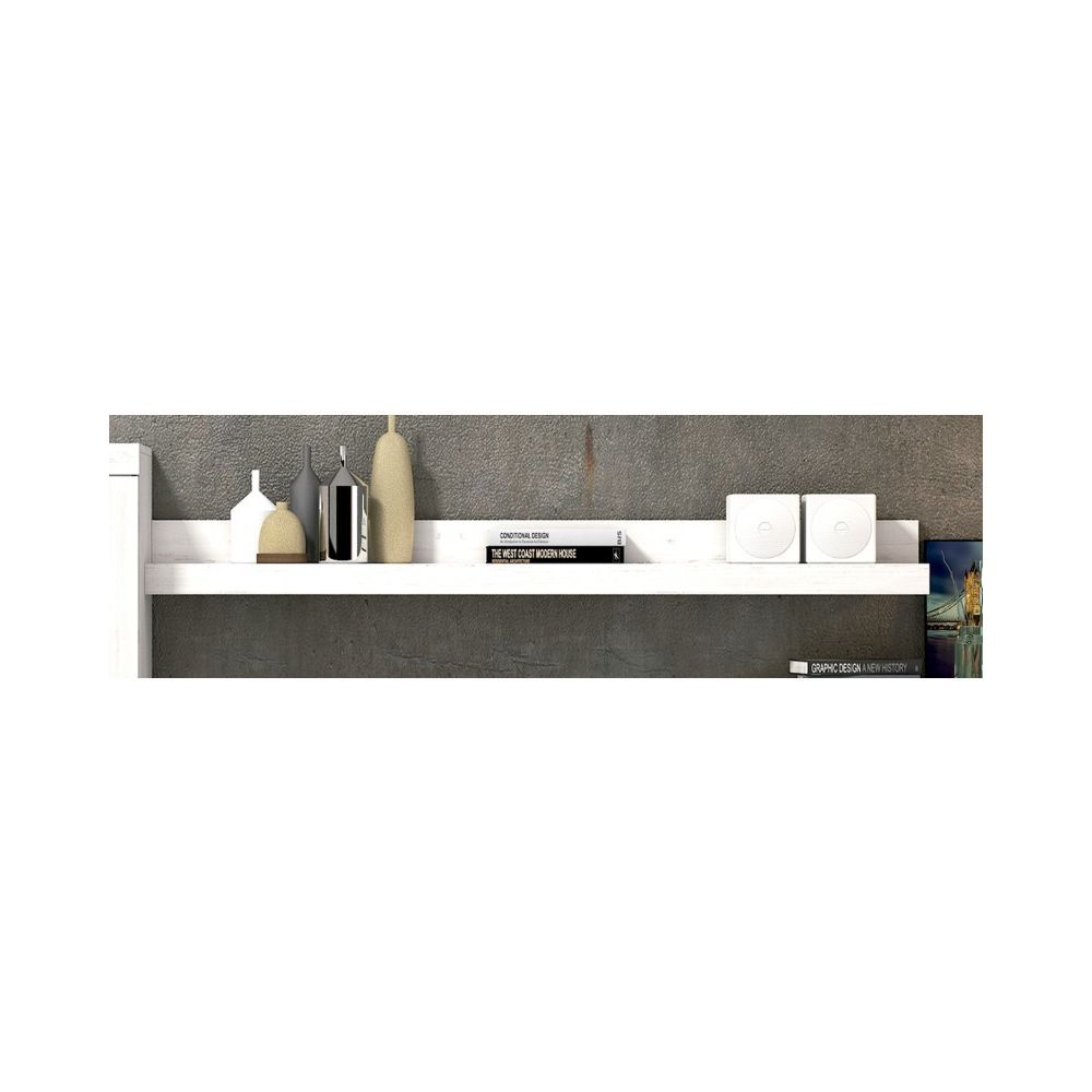 Mueble de Salón Moderno con Leds,Acabado en Andersen Pino, Medidas: 260 cm (An) x 191 cm (Al) 47,5 cm (Fon) Meyvaser