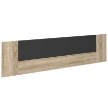 Cabezal + Dos Mesitas de Noche, Acabado en Cambrian y Grafito, Medidas: 247 cm (An) x 50 cm (Al) x 35 cm (Fon) - Meyvaser