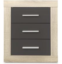 Pack Cabecero de 160 x 120 cm + 2 Mesitas de Noche| Color Cambria y Grafito (para Cama de 135-140 o 160)
