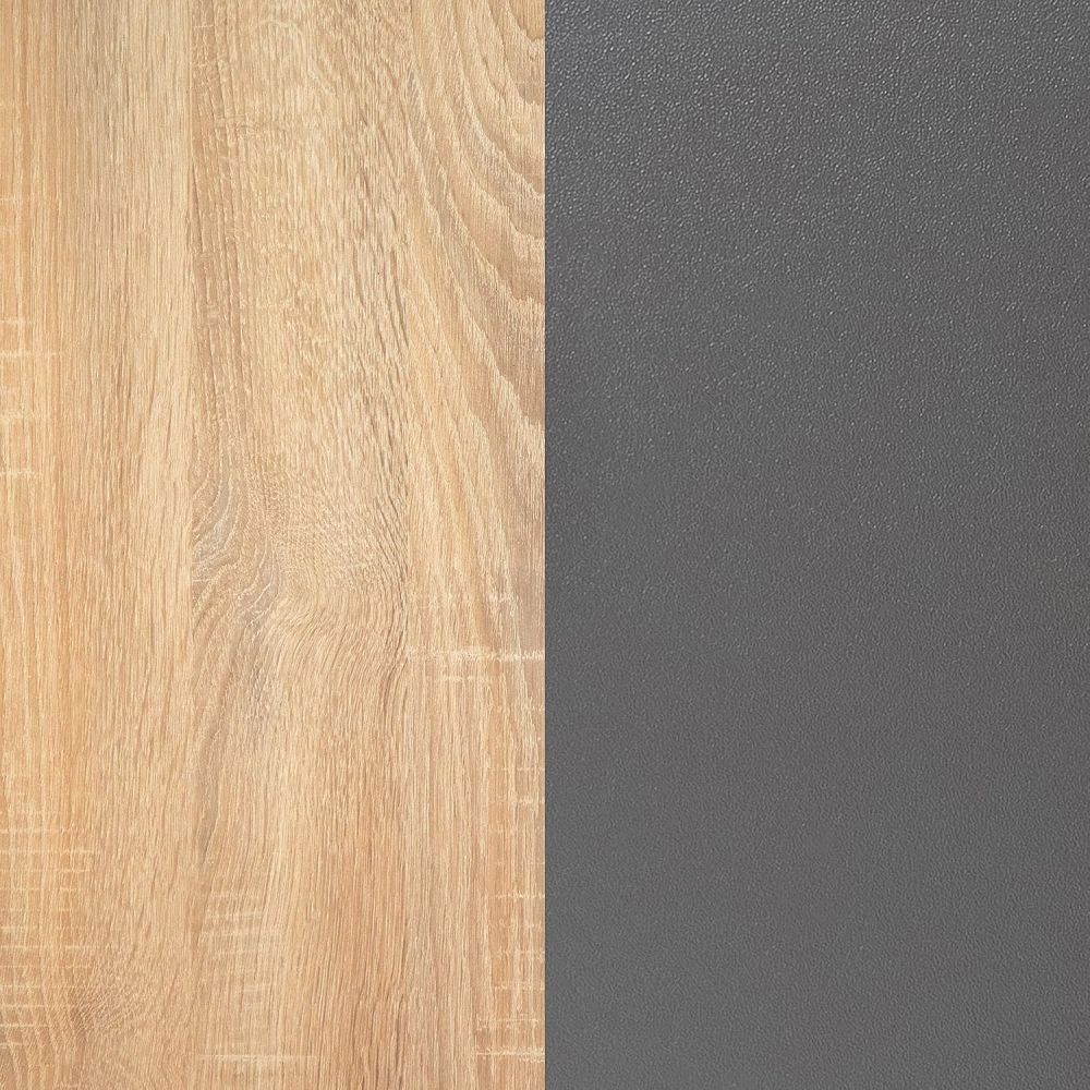 Pack Cabecero de 160 x 120 cm + 2 Mesitas de Noche| Color Cambria y Grafito (para Cama de 135-140 o 160)