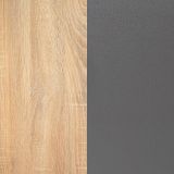 Pack Cabecero de 160 x 120 cm + 2 Mesitas de Noche| Color Cambria y Grafito (para Cama de 135-140 o 160)