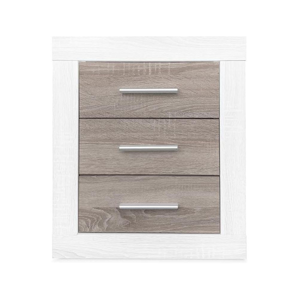 Pack Cabecero de 160 x 120 cm + 2 Mesitas de Noche|Colores Andersen y Pino Gris (para Cama de 135-140 o 160) – Meyvaser