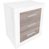 Pack Cabecero de 160 x 120 cm + 2 Mesitas de Noche|Colores Andersen y Pino Gris (para Cama de 135-140 o 160) – Meyvaser