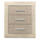 Mesita de Noche, Mesilla de Dormitorio, Color Madera, Medidas: 50 cm (Largo) x 34,6 cm (Fondo) x 60 cm (Alto)
