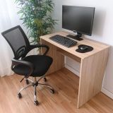 Mesa de Escritorio, Mesas para Ordenador, Acabada en Cambrian, Medidas: 90 cm (An) x 49,5 cm (Fon) x 77 cm (Al)