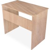 Mesa de Escritorio, Mesas para Ordenador, Acabada en Cambrian, Medidas: 90 cm (An) x 49,5 cm (Fon) x 77 cm (Al)