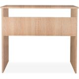 Mesa de Escritorio, Mesas para Ordenador, Acabada en Cambrian, Medidas: 90 cm (An) x 49,5 cm (Fon) x 77 cm (Al)