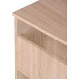Mesa de Escritorio, Mesas para Ordenador, Acabada en Cambrian, Medidas: 90 cm (An) x 49,5 cm (Fon) x 77 cm (Al)