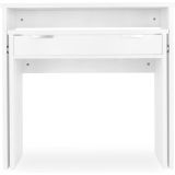 Mesa Escritorio Extensible, Color Blanco, Medidas: 90 cm (Largo) x 33-63,4 cm (Ancho) x 87,5 cm (Alto)