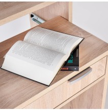Mesa Escritorio Extensible, Color Cambrian, Medidas: 90 cm (Largo) x 33-63,4 cm (Ancho) x 87,5 cm (Alto)