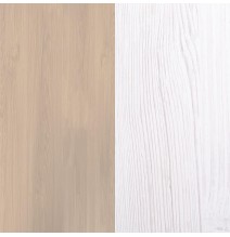 Estantería con Escritorio, Acabado en Cambrian y Blanco, Medidas: 119,6 cm (Largo) x 139,6 cm (Alto) x 34,5 Cm