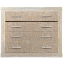 Cómoda con 4 Cajones, Sinfonier, Práctica y Funcional, Color Madera, Medidas: 60 cm (An) x 81.5 cm (Al) x 39.5 cm (Fo)