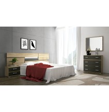 Cómoda 4 Cajones, Mueble Almacenaje Dormitorio, Color Cambria y Grafito, Medidas: 89 cm (Lar) x 89,6 cm (Al) x 39,6 cm de (Fon)