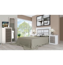 Sinfonier 5 Cajones, Cómoda, Dormitorio, Acabado en Andersen Pino y Gris/ 60 cm (Lar) x 106,5 cm (Al) x 39,6 cm de (Fon)