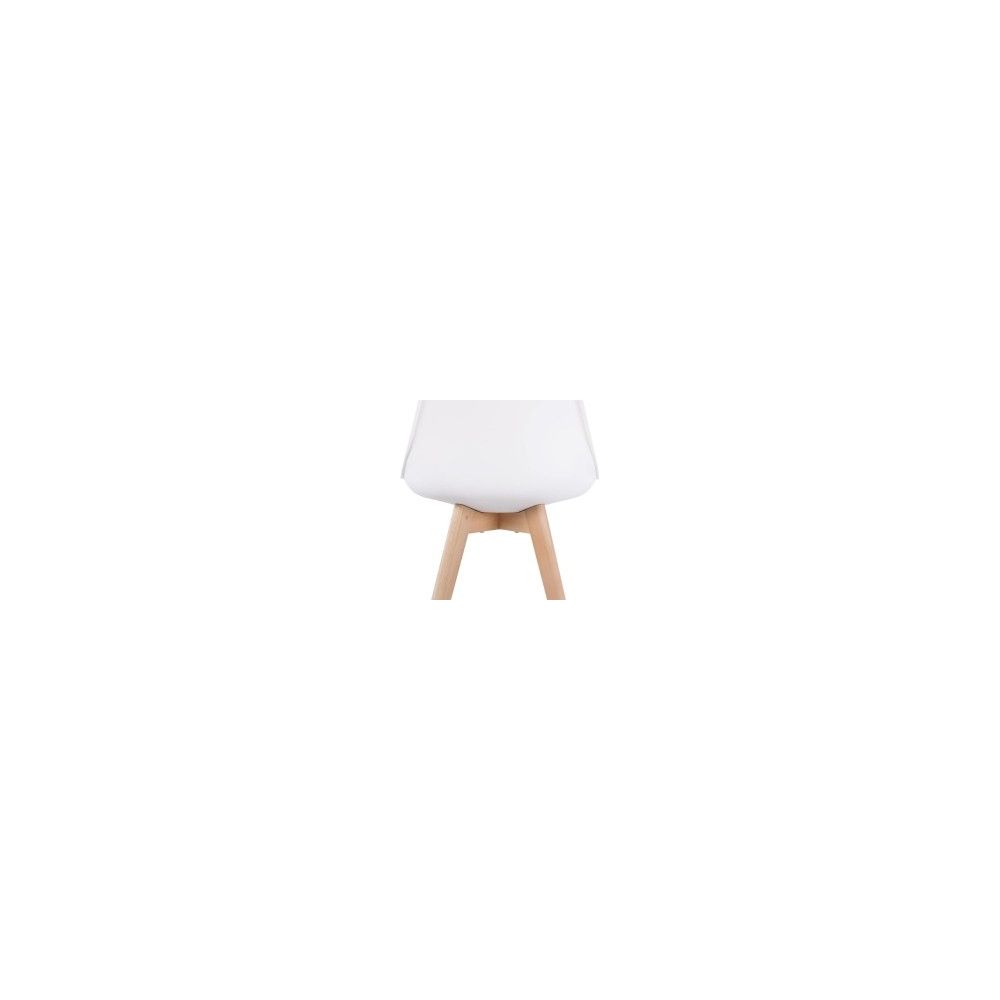 Conjunto Mesa y Sillas Nórdicas:Mesa 100 cm + 4 Sillas Blancas 48 cm x 54 cm x 84 cm – Ideal para Decorar tu Hogar