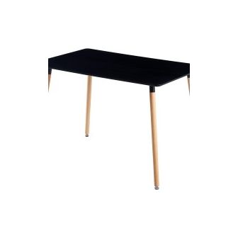 Mesa de Comedor o Cocina de 120 cm Lacada Color Negro 76x120x80 Cm – Alta Resistencia y Durabilidad