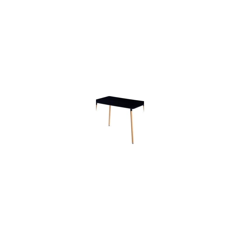 Mesa de Comedor o Cocina de 120 cm Lacada Color Negro 76x120x80 Cm – Alta Resistencia y Durabilidad