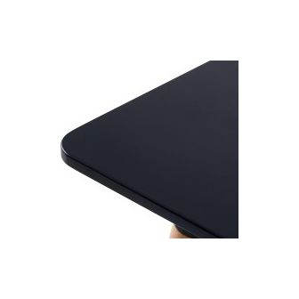 Mesa de Comedor o Cocina de 120 cm Lacada Color Negro 76x120x80 Cm – Alta Resistencia y Durabilidad