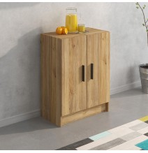 Conjunto de Muebles de Cocina Alto y Bajo de 2 Puertas en Madera Mauvella, 61x61x29 cm y 60x80x34 Cm