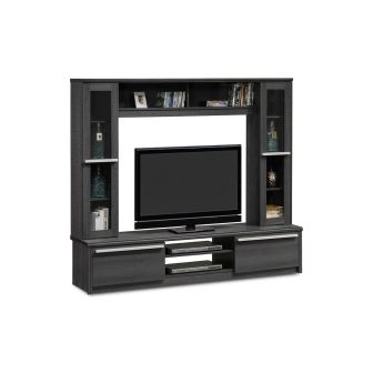 Composición de Salón para TV en Negro, 180.5x40x158cm - Elegante y Funcional para tu Sala de Estar